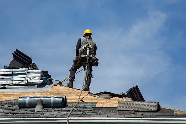 Professional Flat Roof Repair technician working in Plymouth, CA